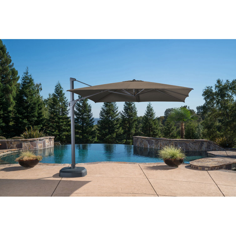 Proshade 122.88'' Square Cantilever Sunbrella Umbrella Wayfair
